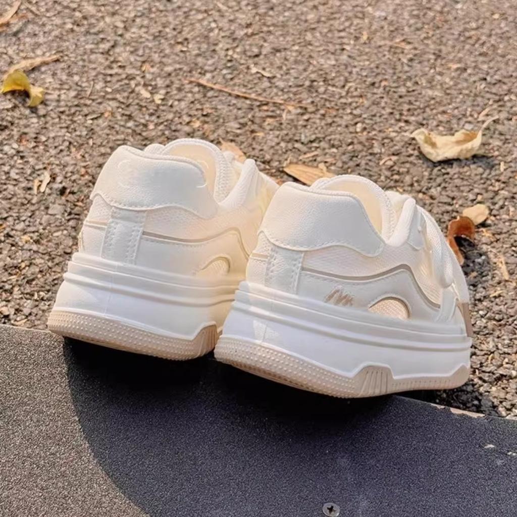Summer women's shoes little white shoes women's 2025 new breathable mesh shoes versatile niche bread shoes platform sports board shoes