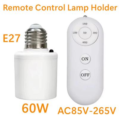 E27 Wireless Remote Control Smart Timer Switch 85V-265V Lamp Holder Multi Light Switch Baby Room Bedroom Home Smart Timer Switch