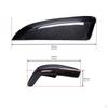 2 Pieces Carbon Fiber Mirror easily mount Installation Side Mirrors Cover 3K Twill