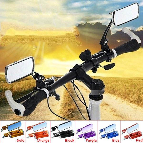 Bike Mirror 1 Pair Adjustable MTB Bar End Cycling Safe Mirror Bicycle Rear View Mirrors for Handlebar