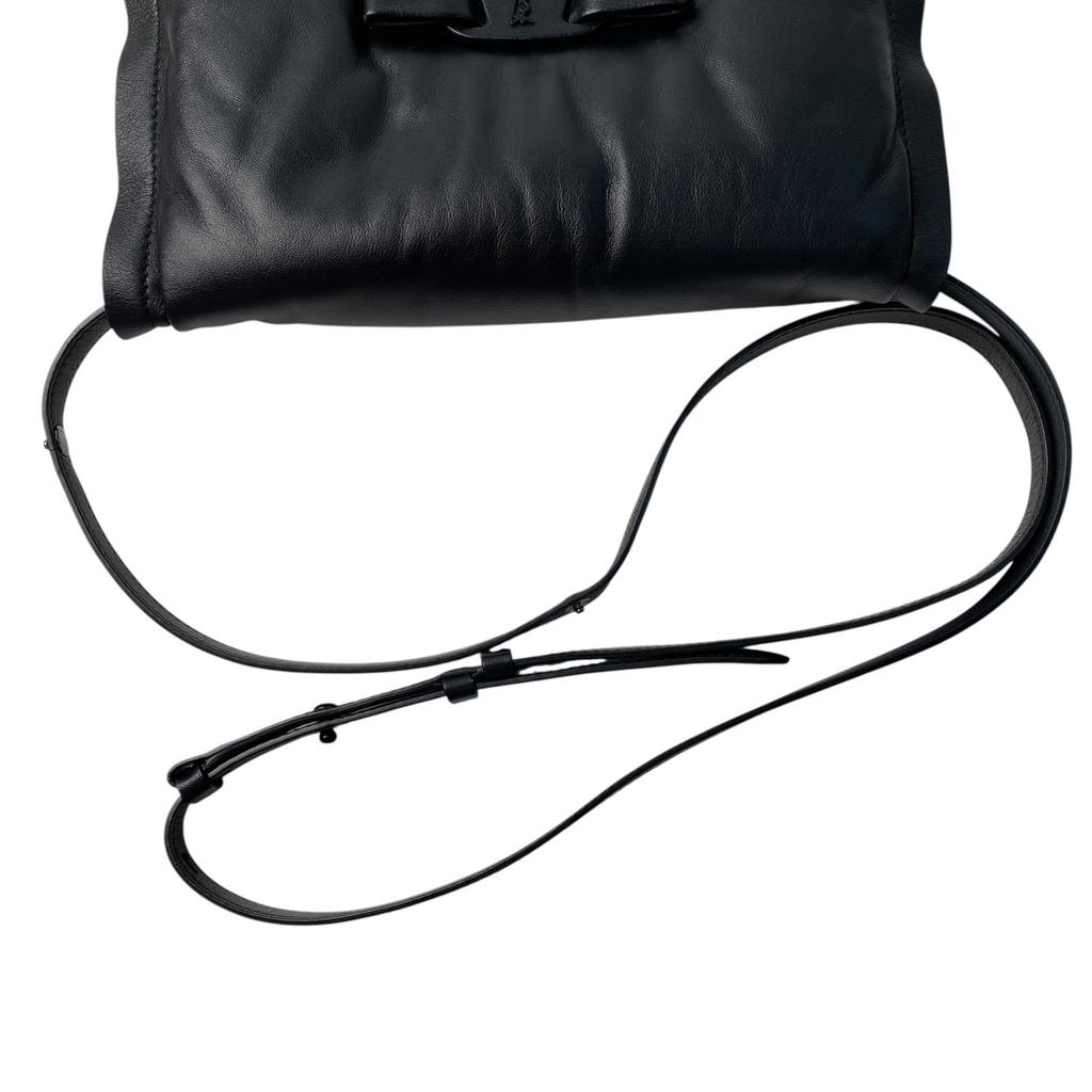 Used Salvatore FerragamoShoulder Bag Black Leather Women