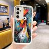 Phone Case for Samsung Galaxy S26 S25 Ultra S24 FE Chicken Hen Rooster Shell S23 Plus S22 + S21 S20 5G Soft Silicone Funda