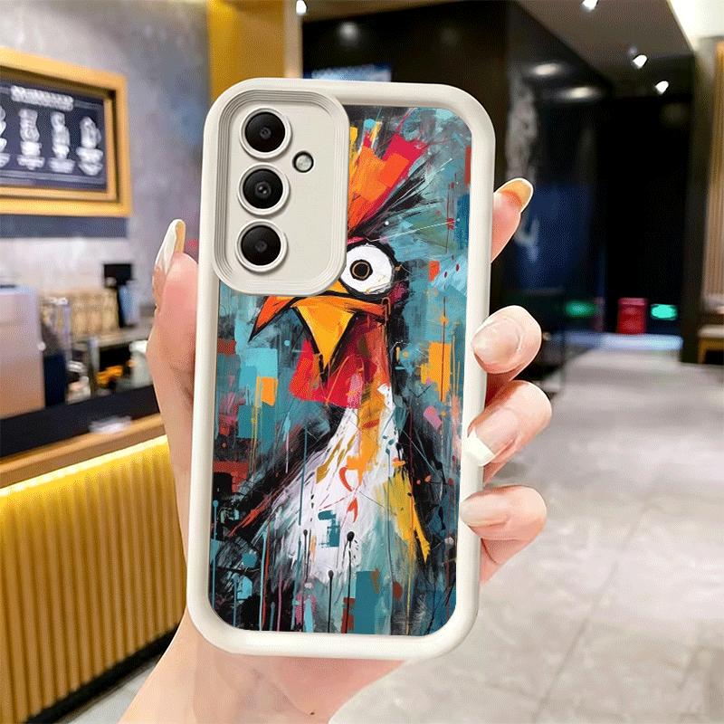 Phone Case for Samsung Galaxy S26 S25 Ultra S24 FE Chicken Hen Rooster Shell S23 Plus S22 + S21 S20 5G Soft Silicone Funda