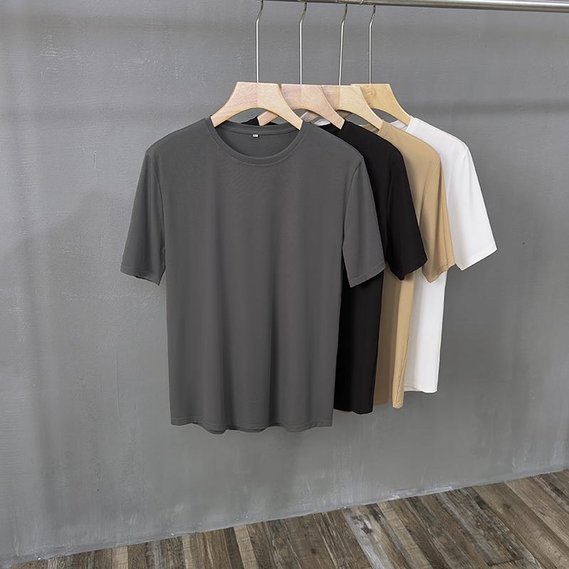 

Мужская футболка с коротким рукавом из ледяного шелка, устойчивая к сминанию S