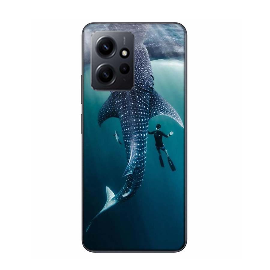Ocean Whale Shark Swimming Phone Case For Redmi Note 14 15 Pro 5G 13 12 Pro Plus 11 11T 11E 11S 10 Pro 10S 9 9S Cover Cell Clear