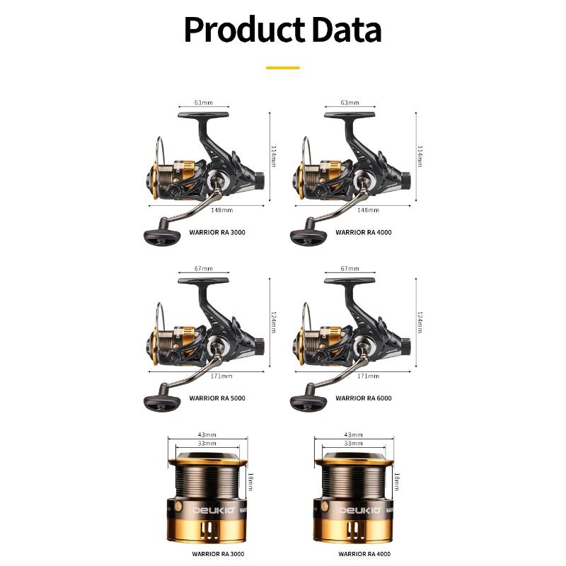 Portable All-metal Spool Fishing Reel Metal Spool Jigging Trolling Long Shot Casting and Salt Water Surf Big Sea Double Drag Spinning Rod Lure Reel