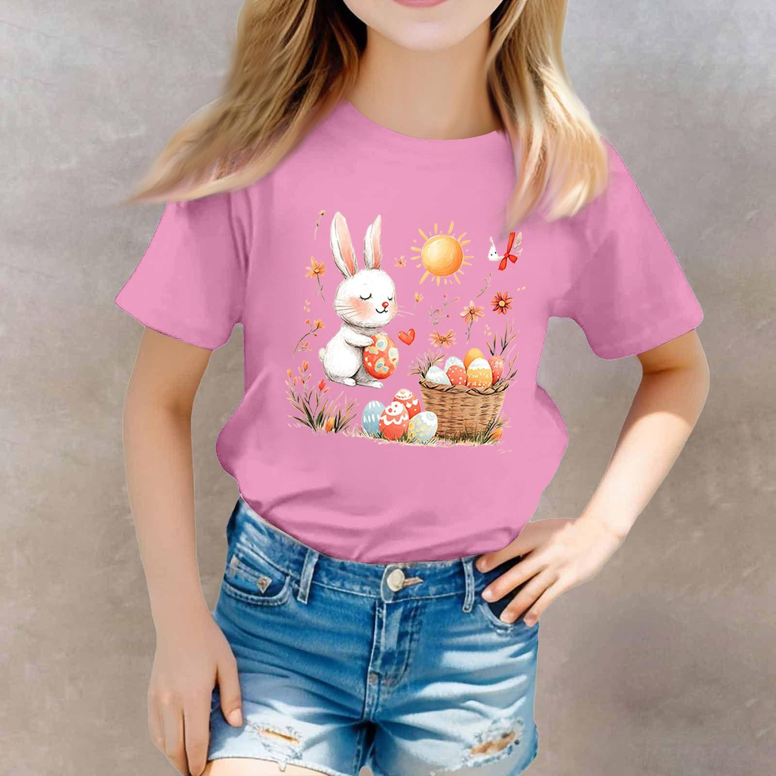 

Футболки для малышей, девочек и мальчиков, детские футболки с короткими рукавами и принтом для мальчиков и девочек 130 розовый