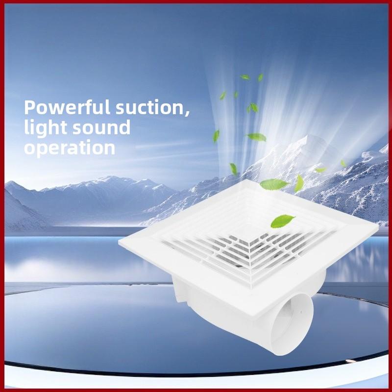 Bathroom Exhaust Fan Strong and Silent Integrated Ceiling 30*30 Ventilation Hanging Kitchen Wholesale Bathroom Toilet  Plastic