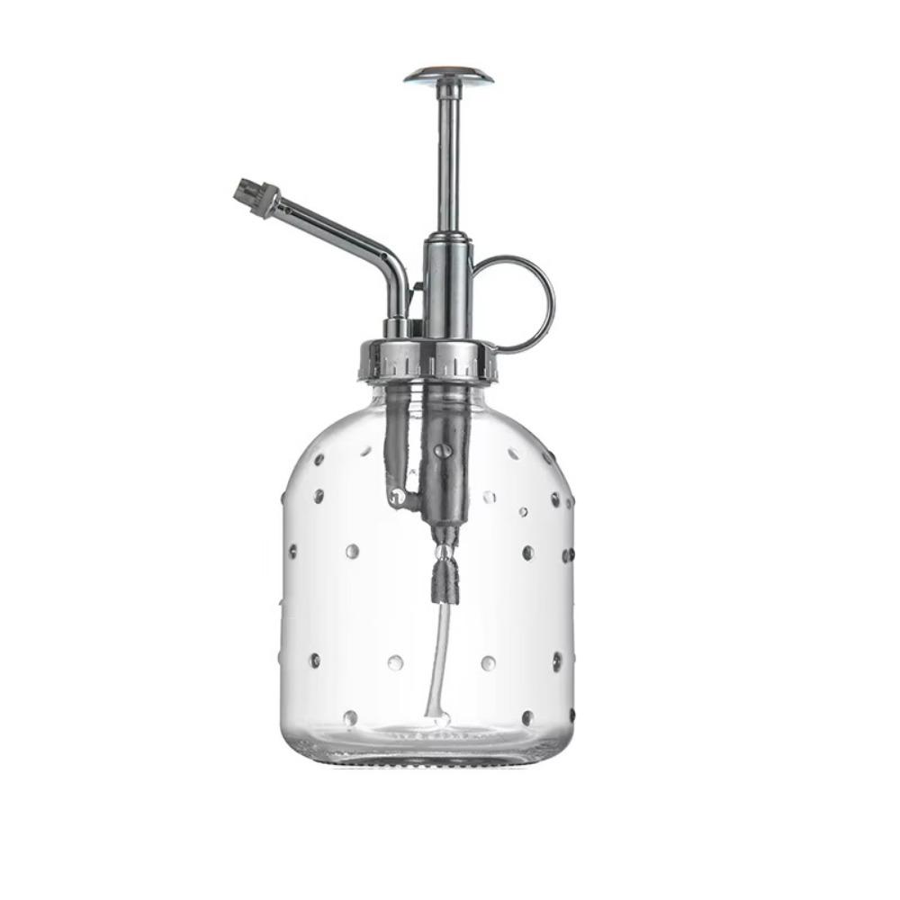 Hand Pressure Garden Watering Can Push-type Clear Flower Sprayer Glass Spray Bottle  Household