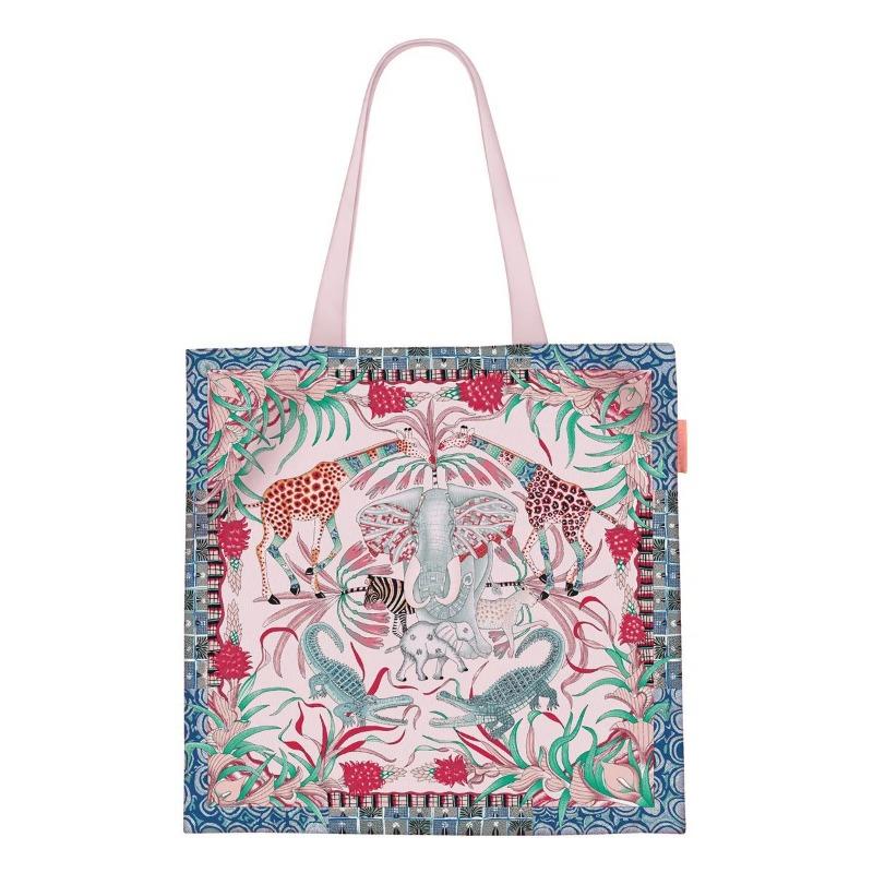 Printed Canvas Bag Women's Hand Bag Large Capacity Student Tutoring Shoulder Bag