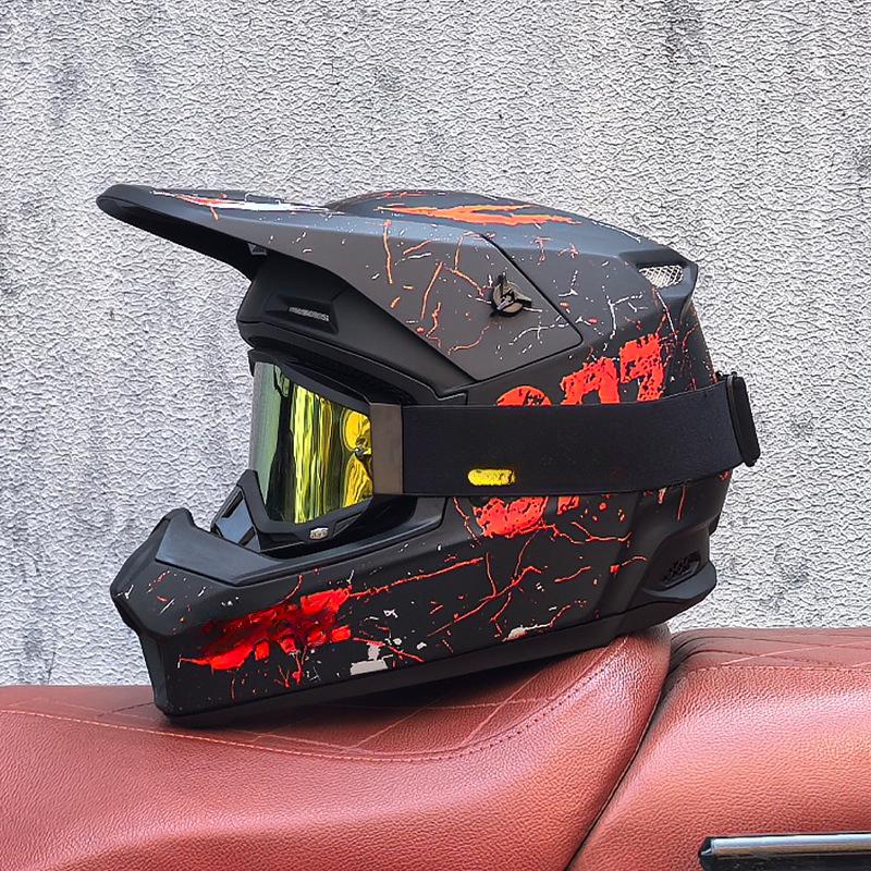 Off-Road Helmets Kids Teens Electric Bike Helmets Men and Women Rally Helmets Mountain Bike Riding Downhill