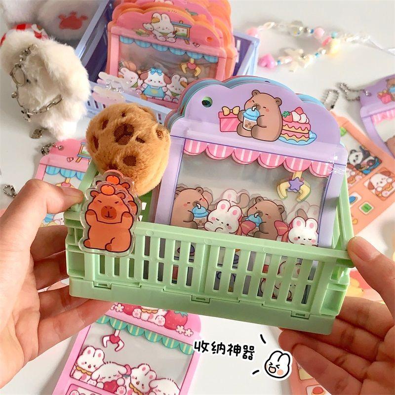 4PCS Cartoon Ita Bag Pins Badge Protector Case Candy Case Anime Badges Decoration Bag Accessories Pin Case Birthday Gift