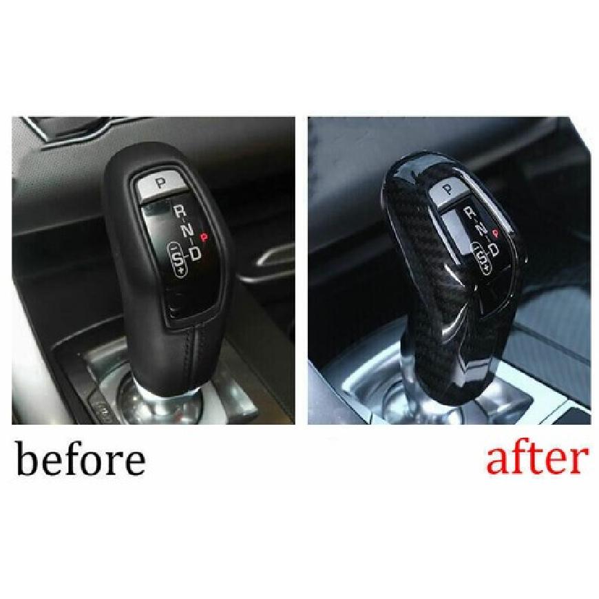 For Range Rover Sport 14- Carbon Fiber Central Console Gear Shift Knob Frame