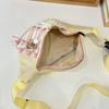 The new Japanese breast bag of the season, women's fashion casual contrasting colors, student crossbody small bag, versatile cycling sports fanny pack