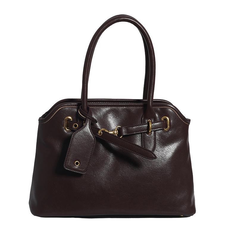 Vintage commuter briefcase women's work handbag fashion design shoulder handbag tote bag