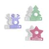 3PCS DIY Drip Glue Mold Gift Box Snowflake Christmas Tree Elk Candlestick Decorative Ornament Ornament Cement Gypsum Mold