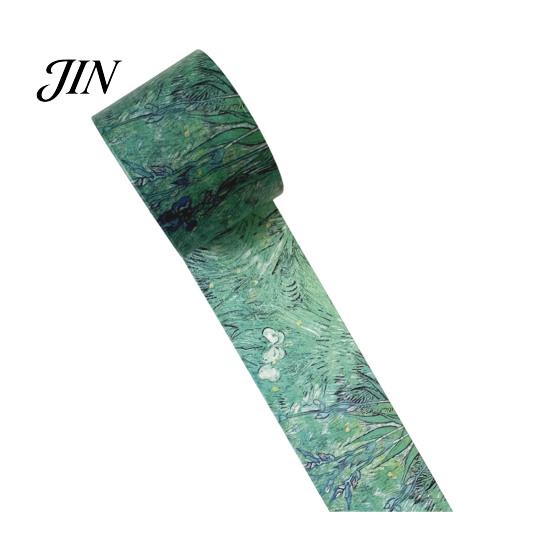 Decorative Paper Tape Washi Tape, Oil Painting Masking Artist Patterns Adhesive Scrapbooking for DIY Crafts, Junk Journal, Gift Wrapping, Supplies