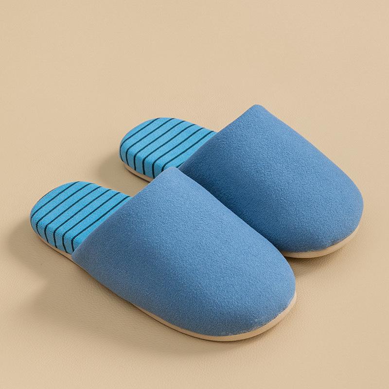 Cixi cotton slippers soft bottom silent season home indoor warm non-slip plush cotton slippers