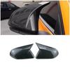 Carbon Fiber Ox Horn Rearview Mirror Lid Cover Trim For 2015- Ford Mustang