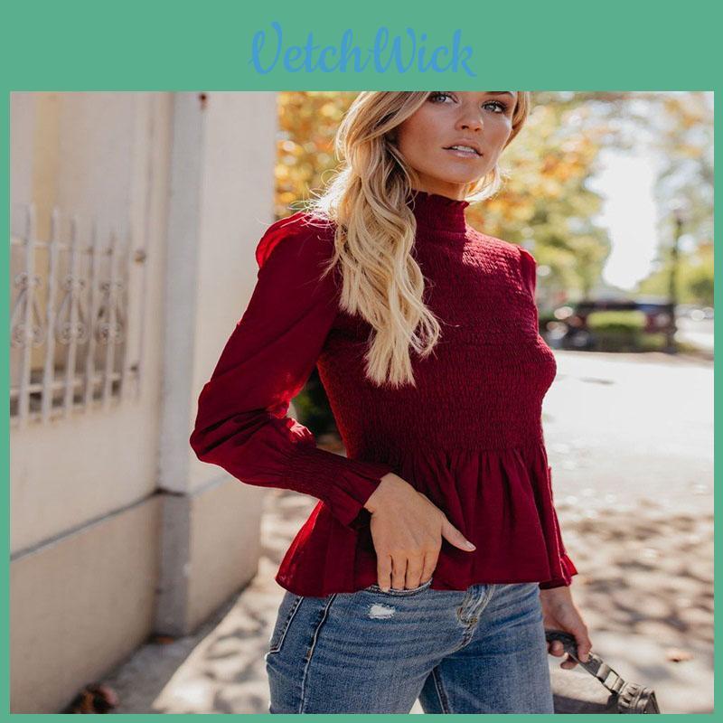 Fashion Women Summer Loose Casual Long Sleeves Lace T Shirt Blouse Tops For Effortless Style