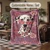 Daily Nurse Affirmations Theme Throw Blanket Custom Name Text Personalized Blanket Soft Cozy Blanket for Home Sofa Bed
