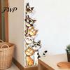Cartoon Cat or Dog Wall Art Cute Cats/Dogs Stickers, Waterproof PVC Decals, Peel And Nursery Room Decorations Stick Decorative Murals for Bedroom