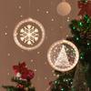 16cm Led Hanging Christmas Decorative Lights 3d Acrylic Led Lamps With Suction Cups For Doors