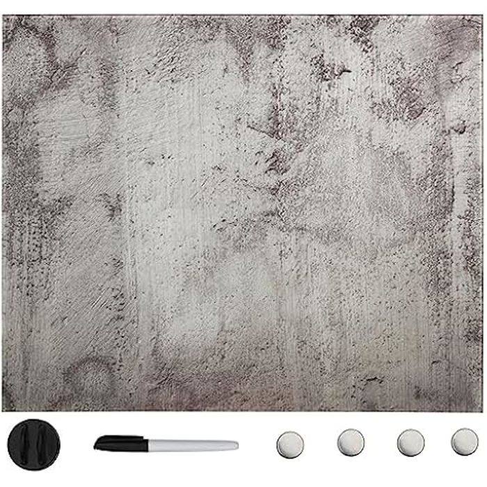 Tableau magnétique - vidaXL - 40 x 40 cm - Verre trempé - Montage mural - Intérieur