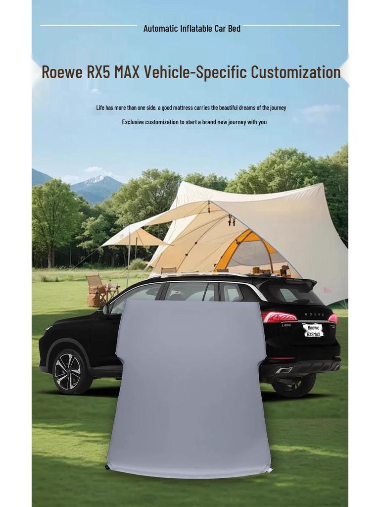 Roewe RX5 Max Car Air Mattress: Auto-Inflatable Rear Seat Sleeping Pad for Trunk.