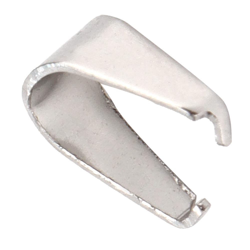 500pcs Exquisite Pinch Clips Silver Pendant Clasps Jewelry Tools Bail Clasp  Jewelry Findings