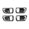 A87Q-4szt. Panel Osłona Miski Klamki Wewnętrznej Drzwi z Włókna Węglowego Wykończenie dla Mitsubishi Pajero 2007- Listwy Wnętrza