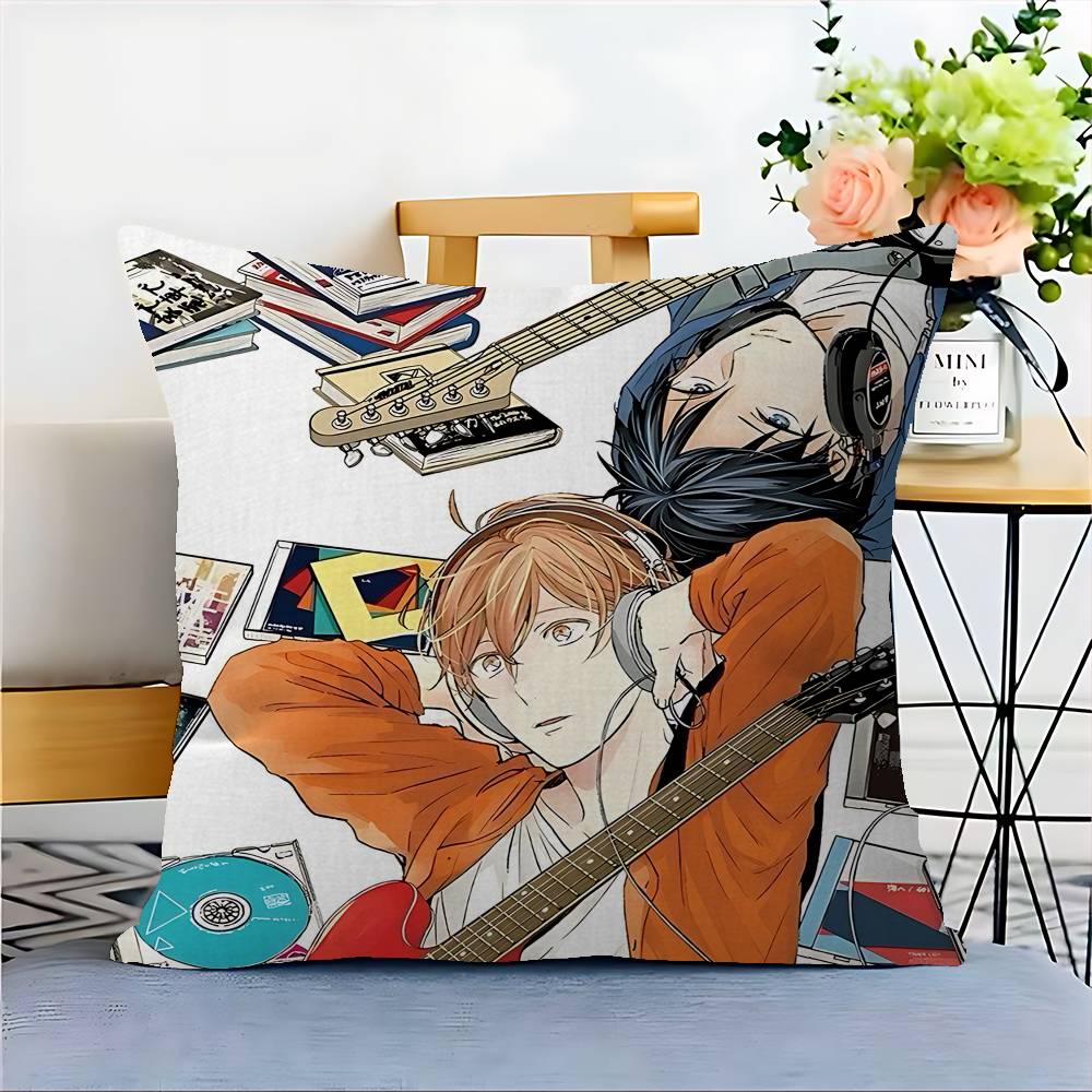 

Японский мультфильм Given Дизайн наволочки Чехол для подушки Декор Праздничный декор 12x12Inch