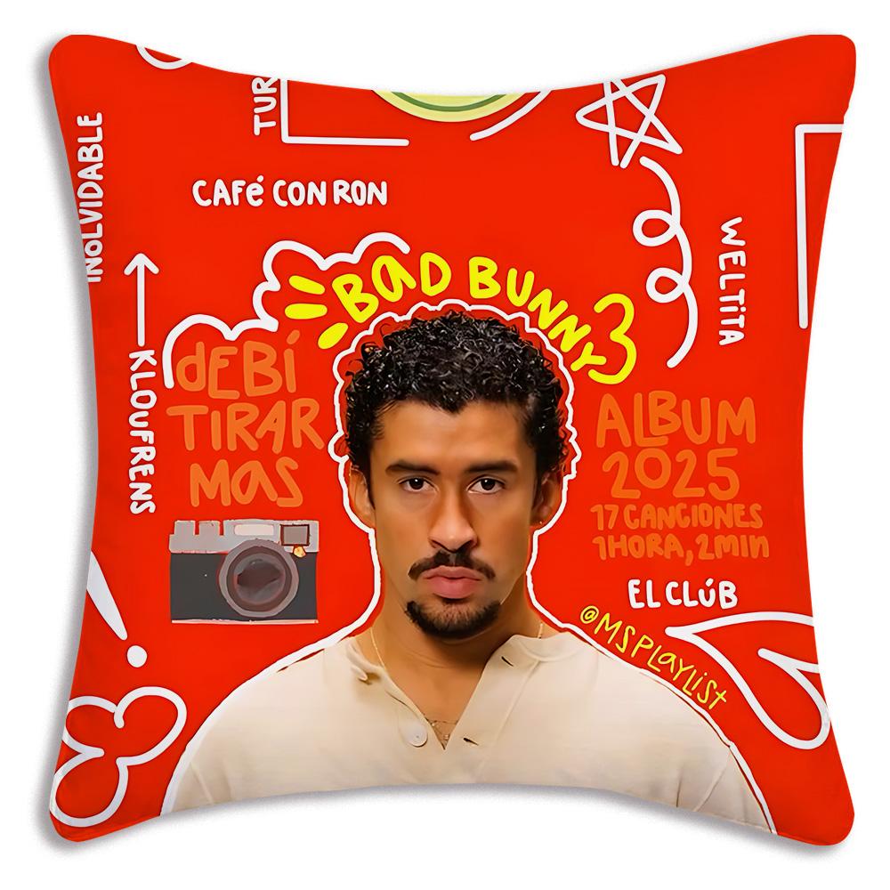 Fashion B-Bads B-Bunnys Art Pillow Covers Cartoon Sofa Decorative Home Double-sided Printing Short Plush Cute Cushion Cover