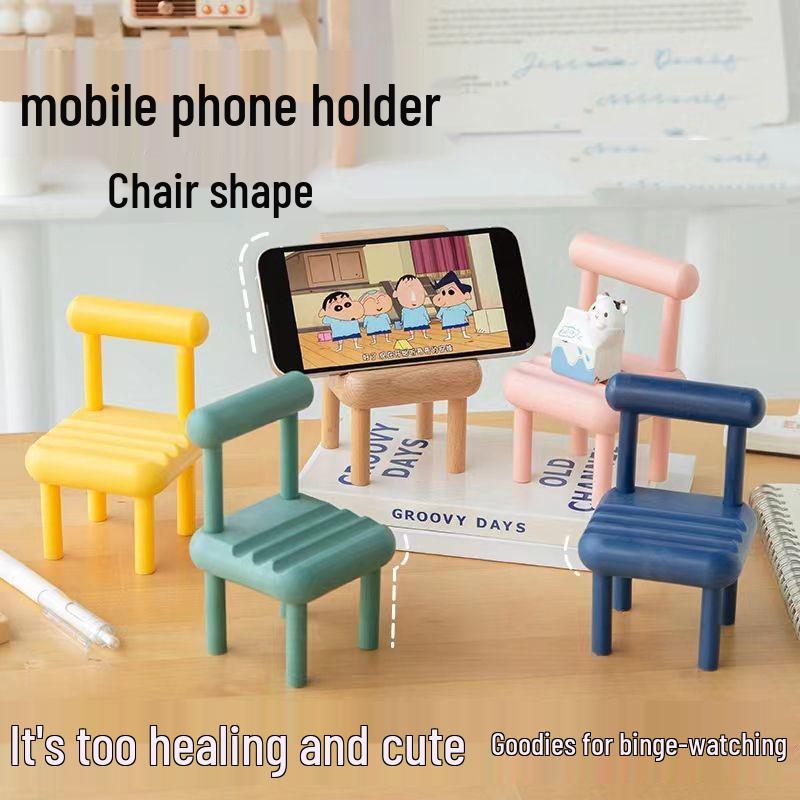 Kreativer Stuhl Handy- & Tablet-Ständer - Süße Desktop-Dekoration zum Dramen schauen