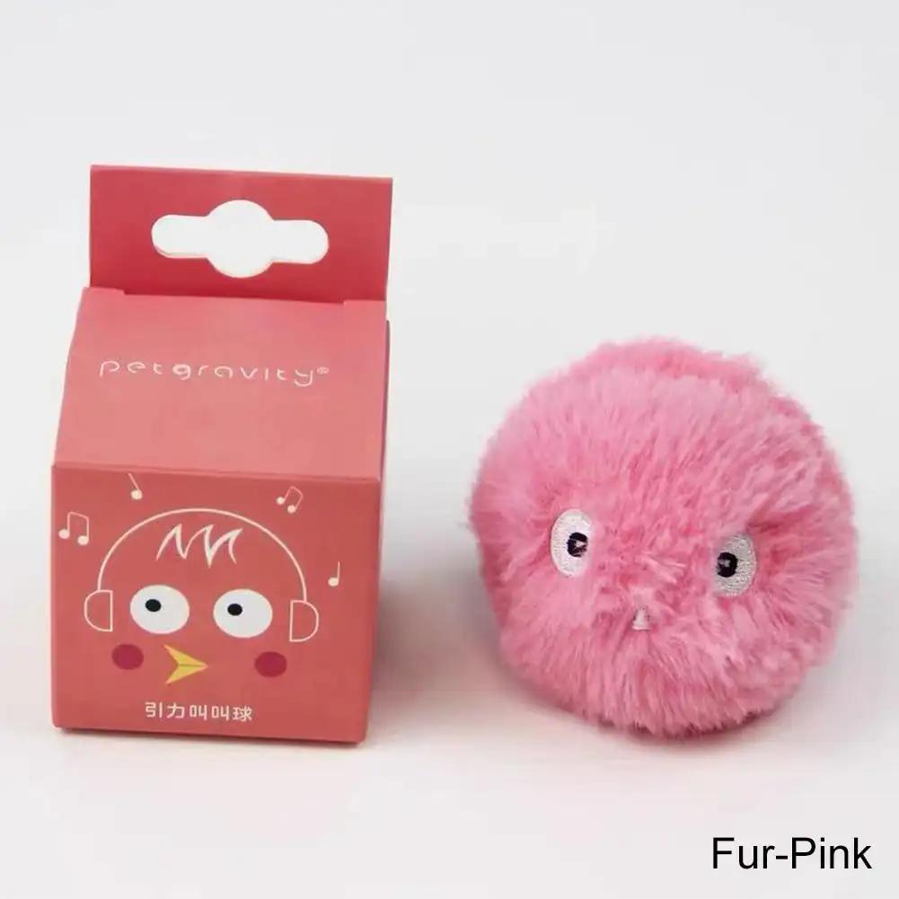 Evcil Hayvan Akıllı Eğlenceli Kedi Oyuncak Topu Kuşları Kurbağa Sesi Taklit Eden Elektrikli Kedi Nanesi Eğitim Oyuncağı Etkileşimli Alaycı Kedi Nanesi Yerçekimi Peluş Kedi Topu