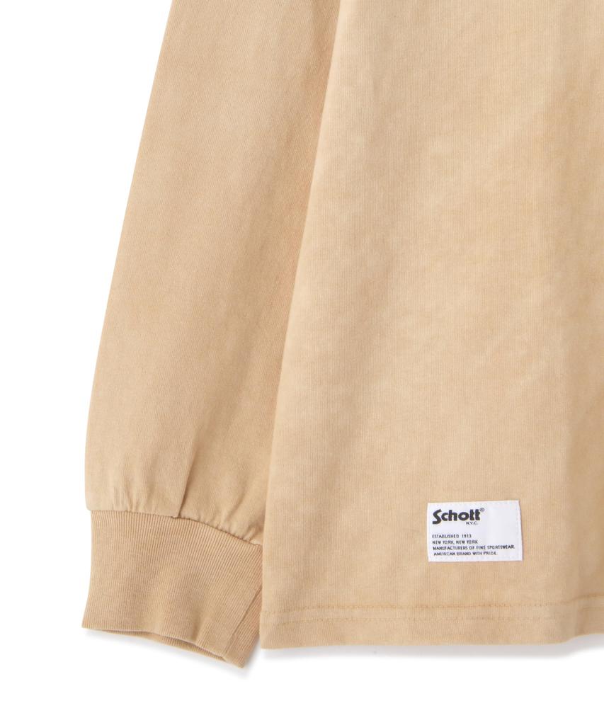 Schott Tie-Dye Eagle Langarm-T-Shirt, Herren, Größe XL, 050, Braun, 782-4230011