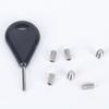 52.3Mm Surfboard Finning Adjustment Key with 6 Finning Screws, Handy Tool for Installing, Removing and Tightening Surfboard Finning During Board Care