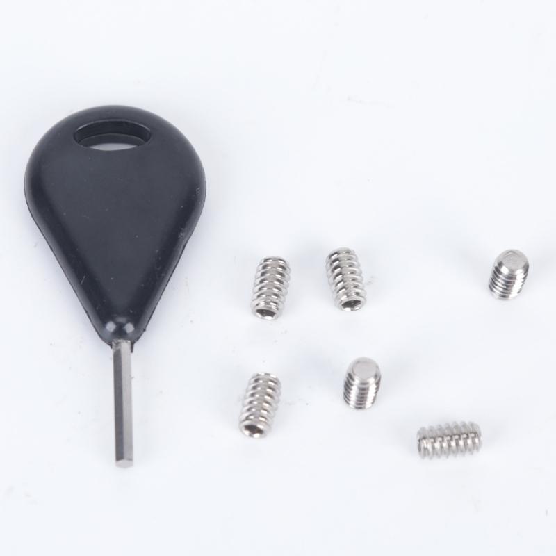 52.3Mm Surfboard Finning Adjustment Key with 6 Finning Screws, Handy Tool for Installing, Removing and Tightening Surfboard Finning During Board Care