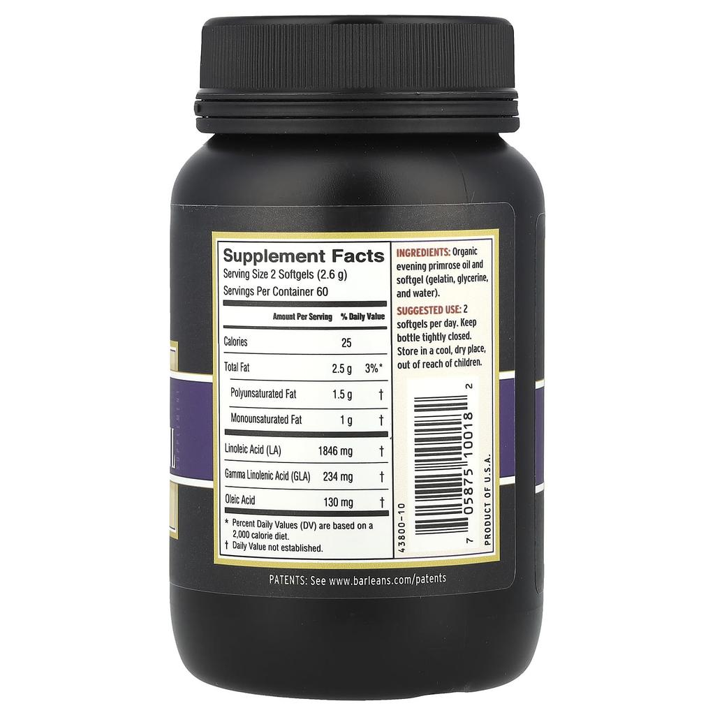 Barlean'S, Evening Primrose Oil, 120 Softgels