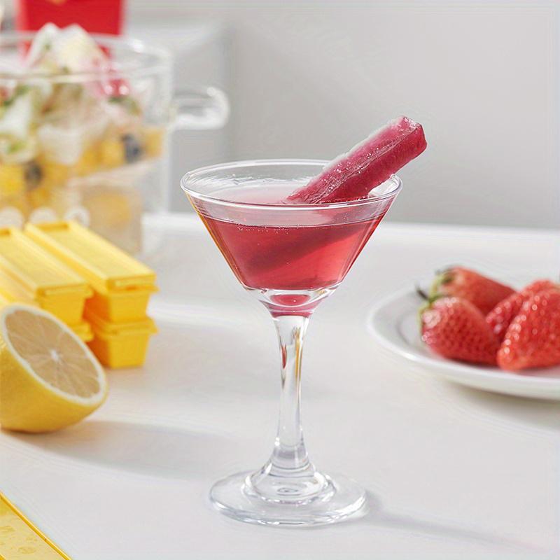 7pcs/set French Fries Shape Ice Mould Bar Grinding Tool Homemade Ice Cube Summer 6pcs Ice Grid 1pc box