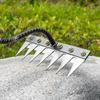 5/6/7/8 Tooth Carbon Steel Garden Weeding Rake Multifunctional Weeding Nail Rake