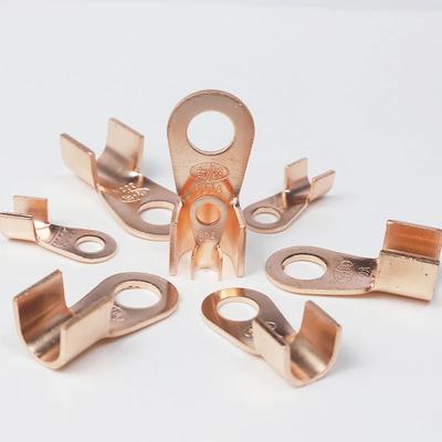 10/50PCS Copper OT Terminal Non-Insulated Wire Connector Bare Electrical Cable Terminals Lug Battery Ring Crimp Terminal 10-400A