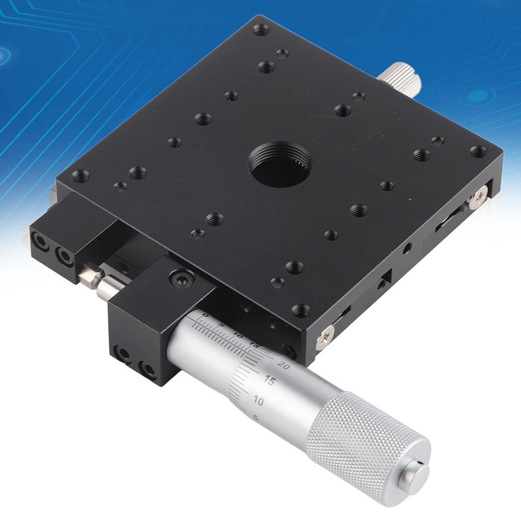 SEMX80 AS Linear Stage, Aluminum Alloy Manual Slide Table with Roller , Machining for Laboratory Inspection Mechanical Equipment