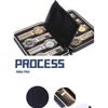 Watch box, PU lychee patterned watch zipper bag, high-end portable 2-person couple gift box