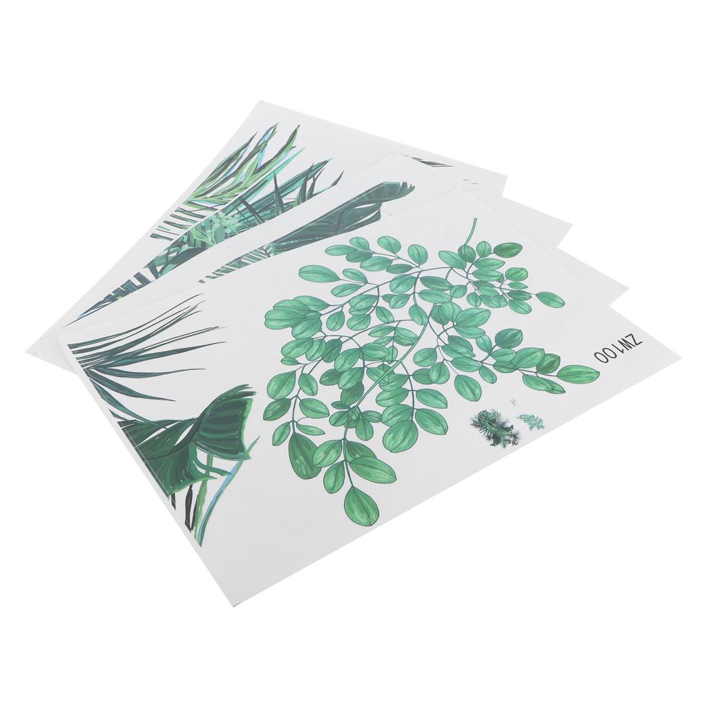 Green Leaf Pattern SelfAdhesive Wall Stickers Living Room Bedroom Wall Decor Art Decals