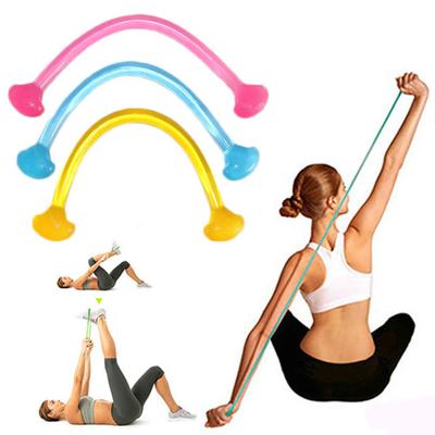 Yoga Pilates Elastisches Zugseil Fitnessstudio Fitness Workout Silikon Widerstandsband