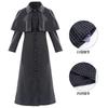 Mittwoch Tweedmantel Rollenspielkostüm Halloween Cosplay Outfit