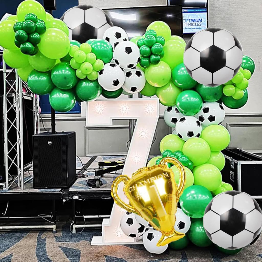 Award-winning Football Championship Sports-themed Aluminum Film Balloons Set for Children's Birthday Party Decoration and Arrangement