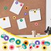 30Pcs Cute Push Pins, Flower Drawing Pins, Thumb Tacks, Pin Board Pins, Pins for Cork Board, Notice Board Pins, Cork Board Pins, Map Pins