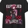 Elfen Lied Lucy Koszulka Anime Ciemna Estetyka Rogi Diclonius Ręce Wektorowe Anime Streetwear Manga Graficzna Koszulka Unisex Styl Prezent Otaku Japoński